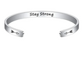 Alison Hidden Mantra Bangles / Stainless Steel view 3