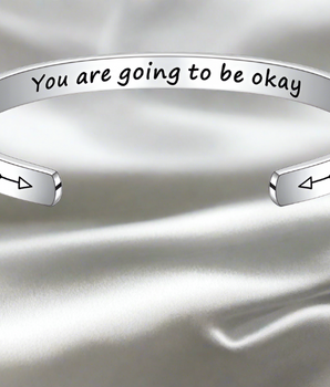 Alison Hidden Mantra Bangles / Stainless Steel - Nina Kane Jewellery