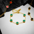 Esmeralda Clover Bracelets / Stainless Steel view 5