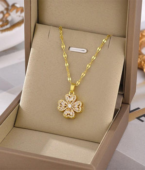 The Spinning Clover Bundle / Stainless Steel - Nina Kane Jewellery