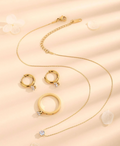 Peonie 3 Piece Jewellery Set / Stainless Steel view 2