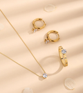 Peonie 3 Piece Jewellery Set / Stainless Steel view 3