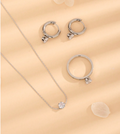 Peonie 3 Piece Jewellery Set / Stainless Steel view 5