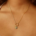 Aurora Moon & Star Charm / Stainless Steel view 3