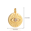Solara Protection Necklace Charm / Stainless Steel view 2