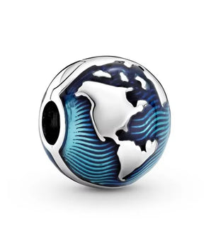 The Blue Planet Charm / Alloy - Nina Kane Jewellery