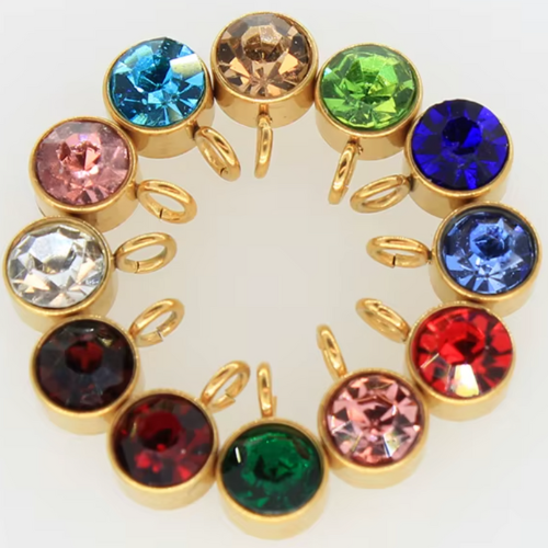 The Birth Stone Charms / 18K Gold Plated