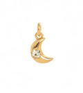 Solstice Crescent Charm / 18K Gold Plated view 1