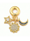 The Cosmic Trinity Charm / 18K Gold Plated view 1