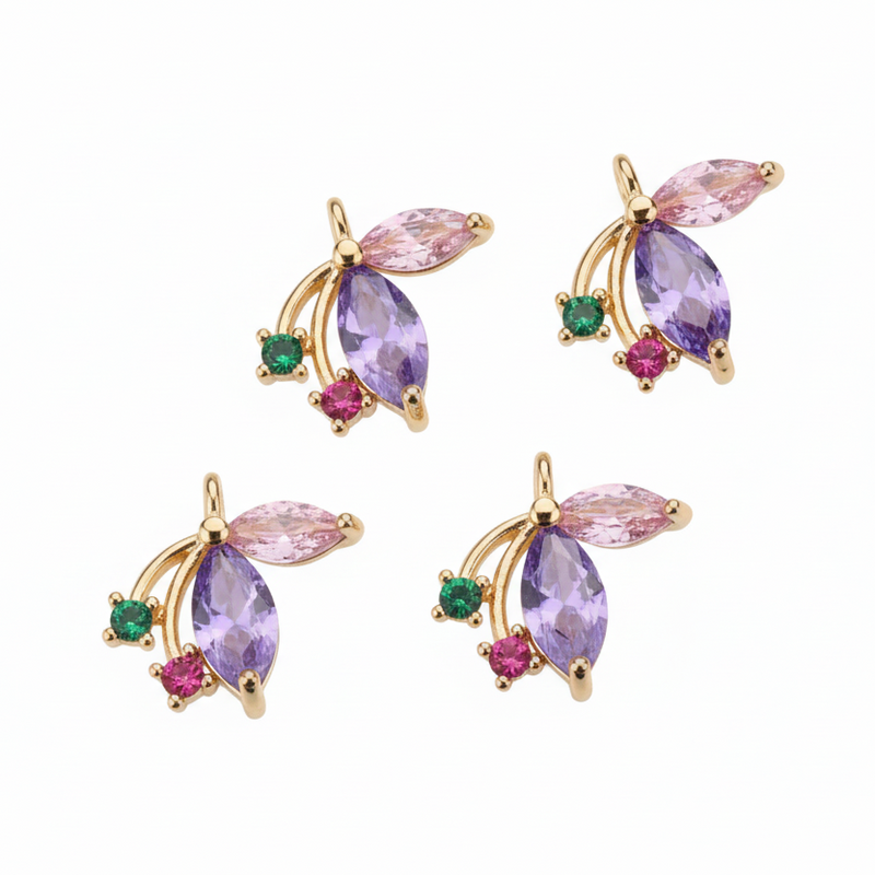 The Crystal Flower Charm