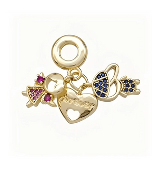 The Forever Family Charm / 18K Gold Plated - Nina Kane Jewellery
