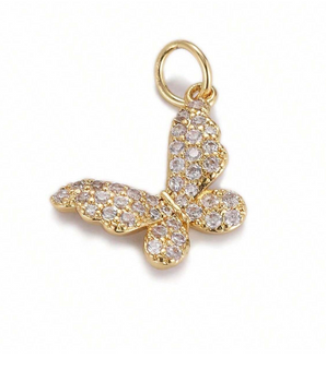 The Little Butterfly Charm / 18K Gold Plated - Nina Kane Jewellery