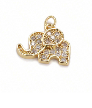 The Little Elephant Charm / 18K Gold Plated - Nina Kane Jewellery