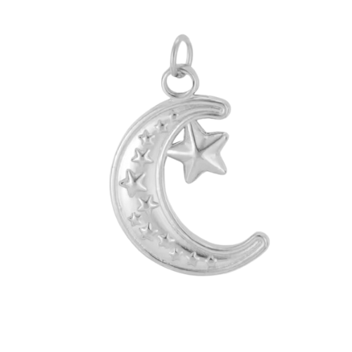 The Moonbeam Charm / Stainless Steel