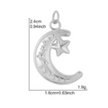 The Moonbeam Charm / Stainless Steel view 2
