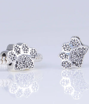 The Silver Paw Charm / Alloy - Nina Kane Jewellery