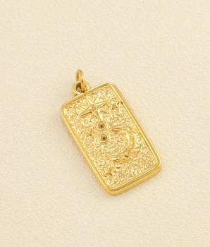 The Starlit Tarot Charm / 18K Gold Plated - Nina Kane Jewellery