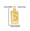 The Starlit Tarot Charm / 18K Gold Plated view 2