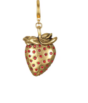 The Strawberry Luxe Charm / 18K Gold Plated - Nina Kane Jewellery