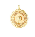 The Zodiac Wheel Charm / 18K Gold Plated view 1