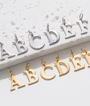 The Innital Letter Charms / 18K Gold Plated - Nina Kane Jewellery