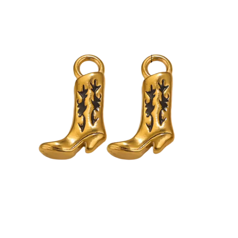 The Cowboy Boot Charms / 18K Gold Plated