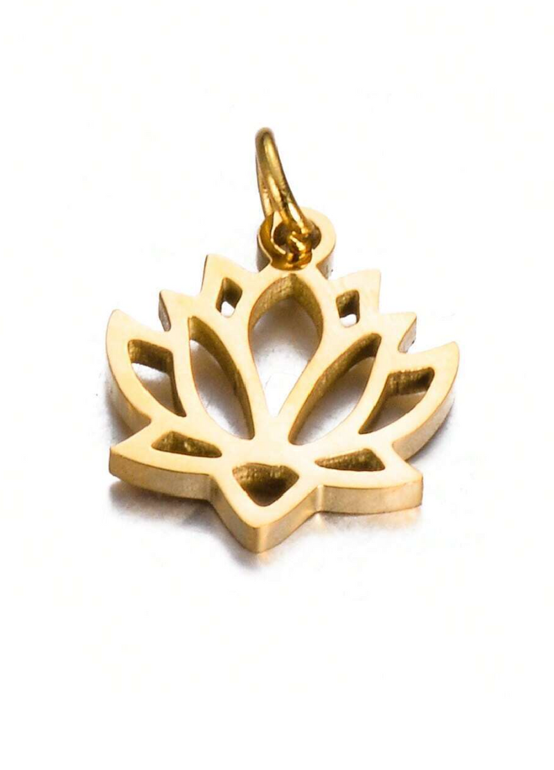 The Lotus Bloom Charms / Stainless Steel