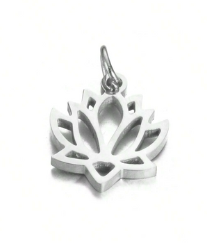 The Lotus Bloom Charms / Stainless Steel - Nina Kane Jewellery