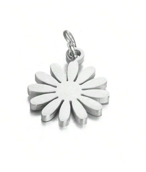 The Metal Daisy Charms / Stainless Steel - Nina Kane Jewellery