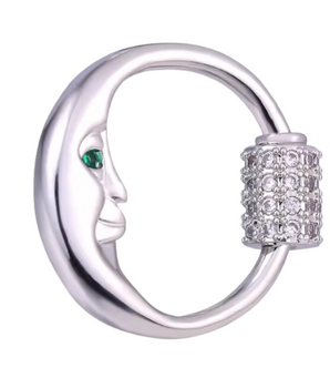 The Moon Necklace Locks / 18K Gold Plated - Nina Kane Jewellery