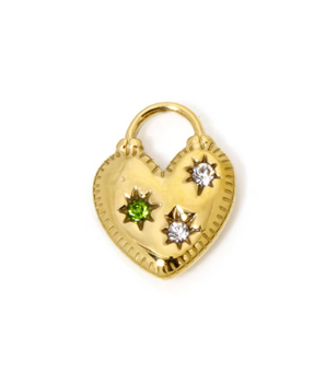 The Luxe Heart Heirloom Charms / 18K Gold Plated - Nina Kane Jewellery