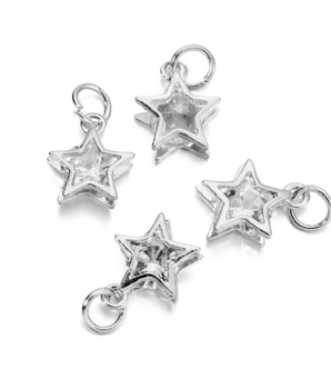 Assorted Crystal Charms / Stainless Steel - Nina Kane Jewellery
