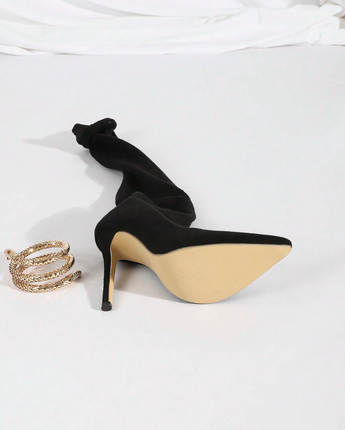 The Snake Knee High Boots - Nina Kane Jewellery
