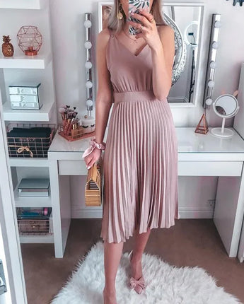 The Pleated Skirt Dress - Nina Kane Jewellery