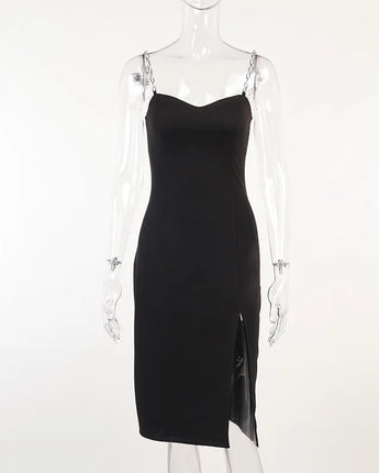 The "Chain Link" Midi Dress - Nina Kane Jewellery