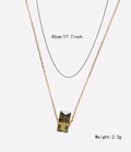 Samira Green Balance Necklace / 18K Gold Plated view 7
