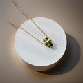 Samira Green Balance Necklace / 18K Gold Plated view 3