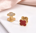 Astoria Double Sided Clover Earrings view 2