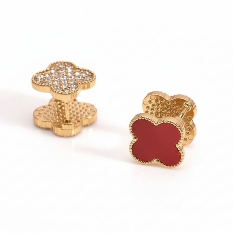 Astoria Double Sided Clover Earrings