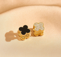 Astoria Double Sided Clover Earrings view 3