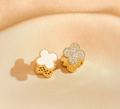 Astoria Double Sided Clover Earrings view 5