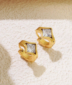 The Riviera Bold Hoops / 18K Gold Plated - Nina Kane Jewellery