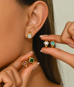 The Riviera Bold Hoops / 18K Gold Plated - Nina Kane Jewellery