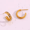 Alameda Diamond Moon & Sun Earrings / 18K Gold Plated view 1