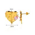 Augusta Melting Heart Earrings / Stainless Steel view 6