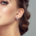Caldera Double Hoop Earrings / 925 Sterling Silver view 3