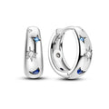 Fatima Celestial Chunky Hoops / 925 Sterling Silver view 1