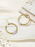 Madison Crystal Zircon Hoops / Stainless Steel view 8
