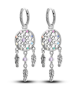 The Dreamcatcher Earrings / 925 Sterling Silver - Nina Kane Jewellery