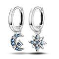 The Sun & Moon Earrings / 925 Sterling Silver view 1